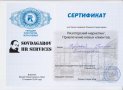Сертификат участника семинара Родиона Совдагарова